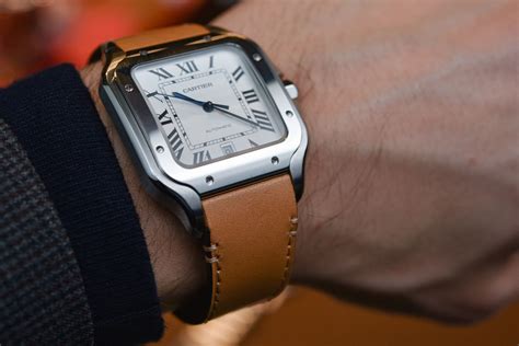 cartier santos large leather strap.